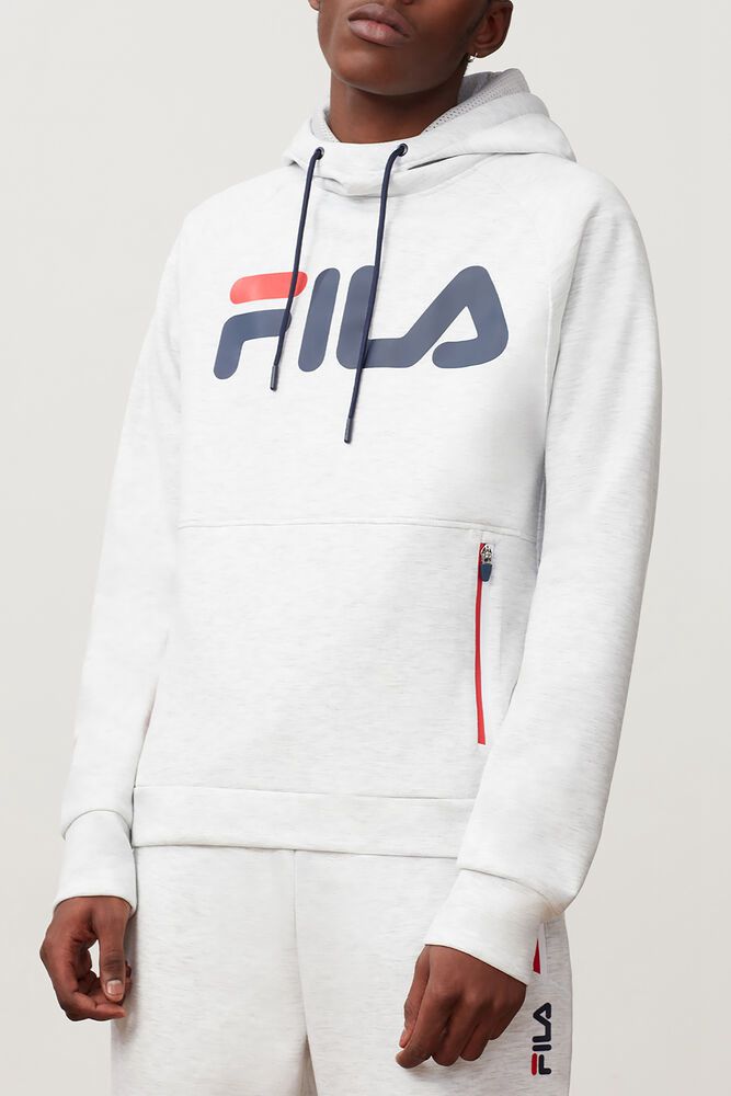 Fila Ezra Hoodie White - Mens - 05479MJPH